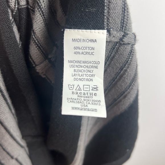 Prana Women's Medium Sydney Long Sleeve 3/4 Sleeve Tie Back Knit Dress Soft - Picture 11 of 11